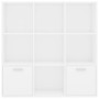 Estantería de madera contrachapada blanco 98x30x98 cm de vidaXL, Librerías y estanterías - Ref: Foro24-801116, Precio: 83,09 ...