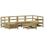 Juego de sofás de jardín 7 pzas madera de pino impregnada de vidaXL, Conjuntos de jardín - Ref: Foro24-3250951, Precio: 414,3...