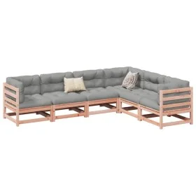 Set de sofás jardín 6 pzas con cojines madera abeto Douglas de vidaXL, Conjuntos de jardín - Ref: Foro24-3299458, Precio: 553...