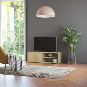 Mueble de TV madera contrachapada color roble 120x34x37 cm de vidaXL, Muebles TV - Ref: Foro24-801155, Precio: 56,60 €, Descu...