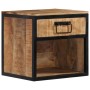 Mesita de noche madera maciza de mango 40x35x40 cm de vidaXL, Mesitas de noche - Ref: Foro24-358913, Precio: 77,49 €, Descuen...