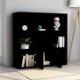 Estantería de madera contrachapada negro 98x30x98 cm de vidaXL, Librerías y estanterías - Ref: Foro24-801117, Precio: 83,68 €...