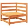 Juego de sofás de jardín 12 pzas madera maciza pino marrón cera de vidaXL, Conjuntos de jardín - Ref: Foro24-3299652, Precio:...