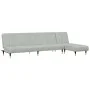Juego de sofás 2 piezas terciopelo gris claro de vidaXL, Sofás - Ref: Foro24-3216295, Precio: 419,04 €, Descuento: %