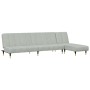 Juego de sofás 2 piezas terciopelo gris claro de vidaXL, Sofás - Ref: Foro24-3216295, Precio: 410,15 €, Descuento: %