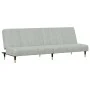 Juego de sofás 2 piezas terciopelo gris claro de vidaXL, Sofás - Ref: Foro24-3216295, Precio: 419,04 €, Descuento: %