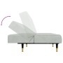 Juego de sofás 2 piezas terciopelo gris claro de vidaXL, Sofás - Ref: Foro24-3216295, Precio: 410,15 €, Descuento: %