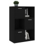 Armario almacenamiento madera contrachapada negra 60x29,5x90 cm de vidaXL, Librerías y estanterías - Ref: Foro24-801135, Prec...