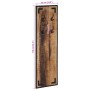 Perchero madera maciza de mango rugosa 35x8x110 cm de vidaXL, Percheros para sombreros y abrigos - Ref: Foro24-358918, Precio...