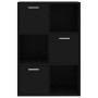 Armario almacenamiento madera contrachapada negra 60x29,5x90 cm de vidaXL, Librerías y estanterías - Ref: Foro24-801135, Prec...