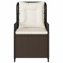 Sillones reclinables de jardín 2 uds ratán sintético marrón de vidaXL, Sillas de jardín - Ref: Foro24-368662, Precio: 194,36 ...
