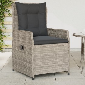 Sillones reclinables de jardín 2 uds ratán sintético gris claro de vidaXL, Sillas de jardín - Ref: Foro24-368657, Precio: 226...