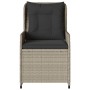 Sillones reclinables de jardín 2 uds ratán sintético gris claro de vidaXL, Sillas de jardín - Ref: Foro24-368657, Precio: 226...