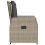 Sillones reclinables de jardín 2 uds ratán sintético gris claro de vidaXL, Sillas de jardín - Ref: Foro24-368657, Precio: 226...