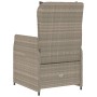 Sillones reclinables de jardín 2 uds ratán sintético gris claro de vidaXL, Sillas de jardín - Ref: Foro24-368657, Precio: 226...