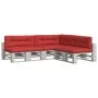 Cojines para palés 7 piezas tela rojo de vidaXL, Cojines para sillas y sofás - Ref: Foro24-3217148, Precio: 231,18 €, Descuen...