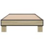 Estructura cama madera ingeniería metal roble Sonoma 90x190 cm de vidaXL, Camas y somieres - Ref: Foro24-845883, Precio: 64,7...