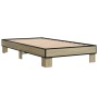 Estructura cama madera ingeniería metal roble Sonoma 90x190 cm de vidaXL, Camas y somieres - Ref: Foro24-845883, Precio: 64,7...
