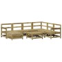 Juego de sofás de jardín 8 pzas madera de pino impregnada de vidaXL, Conjuntos de jardín - Ref: Foro24-3250591, Precio: 473,4...