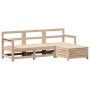 Juego de sofás de jardín 4 pzas madera maciza de pino de vidaXL, Conjuntos de jardín - Ref: Foro24-3250792, Precio: 240,14 €,...