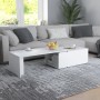 Mesa de centro madera contrachapada blanco 150x50x35 cm de vidaXL, Mesas de centro - Ref: Foro24-801337, Precio: 85,39 €, Des...