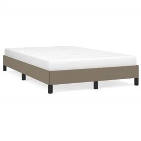 Estructura de cama tela gris taupe 120x190 cm de vidaXL, Camas y somieres - Ref: Foro24-3269609, Precio: 94,69 €, Descuento: %