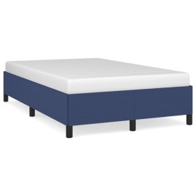 Estructura de cama tela azul 120x190 cm de vidaXL, Camas y somieres - Ref: Foro24-3269637, Precio: 89,82 €, Descuento: %
