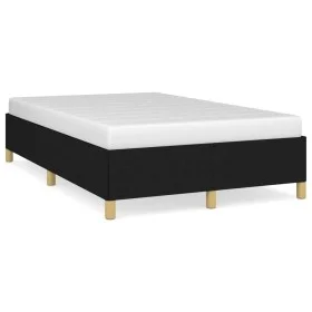 Bettgestell aus schwarzem Stoff, 120 x 190 cm von vidaXL, Betten und Lattenroste - Ref: Foro24-3269640, Preis: 89,78 €, Rabat...