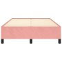 Estructura de cama terciopelo rosa 120x190 cm de vidaXL, Camas y somieres - Ref: Foro24-3269656, Precio: 115,89 €, Descuento: %