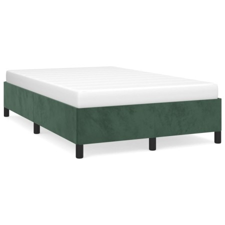 Estructura de cama terciopelo verde 120x190 cm de vidaXL, Camas y somieres - Ref: Foro24-3269654, Precio: 93,90 €, Descuento: %