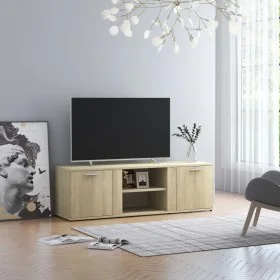 Mueble de TV madera contrachapada color roble 120x34x37 cm de vidaXL, Muebles TV - Ref: Foro24-801164, Precio: 70,62 €, Descu...