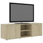 Mueble de TV madera contrachapada color roble 120x34x37 cm de vidaXL, Muebles TV - Ref: Foro24-801164, Precio: 71,85 €, Descu...