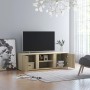 Mueble de TV madera contrachapada color roble 120x34x37 cm de vidaXL, Muebles TV - Ref: Foro24-801164, Precio: 71,85 €, Descu...