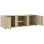 Mueble de TV madera contrachapada color roble 120x34x37 cm de vidaXL, Muebles TV - Ref: Foro24-801164, Precio: 71,85 €, Descu...