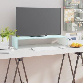 Mueble TV/Elevador de monitor cristal verde 70x30x13 cm en Muebles TV | Comprar online en Foru.es