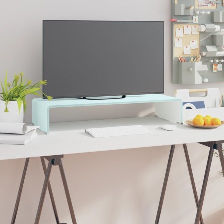 Mueble TV/Elevador de monitor cristal verde 70x30x13 cm en Muebles TV | Comprar online en Foru.es