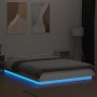 Estructura de cama con LED madera ingeniería blanco 140x190 cm de vidaXL, Camas y somieres - Ref: Foro24-3281126, Precio: 182...