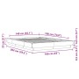 Estructura de cama madera de ingeniería blanca 140x190 cm de vidaXL, Camas y somieres - Ref: Foro24-3281217, Precio: 161,10 €...