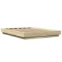 Estructura de cama madera de ingeniería roble Sonoma 120x200 cm de vidaXL, Camas y somieres - Ref: Foro24-3281198, Precio: 15...