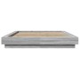 Estructura de cama madera de ingeniería gris Sonoma 120x190 cm de vidaXL, Camas y somieres - Ref: Foro24-3281236, Precio: 160...