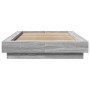 Estructura de cama madera de ingeniería gris Sonoma 90x200 cm de vidaXL, Camas y somieres - Ref: Foro24-3281215, Precio: 142,...