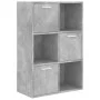 Armario almacenamiento madera contrachapada gris 60x29,5x90 cm de vidaXL, Librerías y estanterías - Ref: Foro24-801138, Preci...