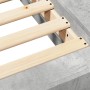 Estructura de cama madera de ingeniería gris hormigón 75x190 cm de vidaXL, Camas y somieres - Ref: Foro24-3281248, Precio: 12...