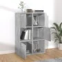 Armario almacenamiento madera contrachapada gris 60x29,5x90 cm de vidaXL, Librerías y estanterías - Ref: Foro24-801138, Preci...