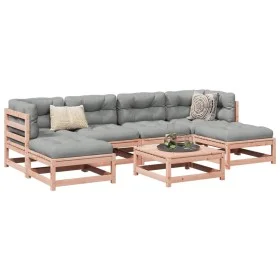 Set de sofás jardín 7 pzas con cojines madera abeto Douglas de vidaXL, Conjuntos de jardín - Ref: Foro24-3295824, Precio: 552...