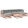 Set de sofás jardín 7 pzas con cojines madera abeto Douglas de vidaXL, Conjuntos de jardín - Ref: Foro24-3295824, Precio: 569...