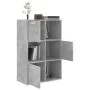 Armario almacenamiento madera contrachapada gris 60x29,5x90 cm de vidaXL, Librerías y estanterías - Ref: Foro24-801138, Preci...