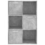 Armario almacenamiento madera contrachapada gris 60x29,5x90 cm de vidaXL, Librerías y estanterías - Ref: Foro24-801138, Preci...