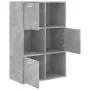 Armario almacenamiento madera contrachapada gris 60x29,5x90 cm de vidaXL, Librerías y estanterías - Ref: Foro24-801138, Preci...