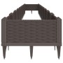 Jardinera con clavijas PP marrón 362,5x42,5x28,5 cm de vidaXL, Maceteros y jardineras - Ref: Foro24-368021, Precio: 97,21 €, ...